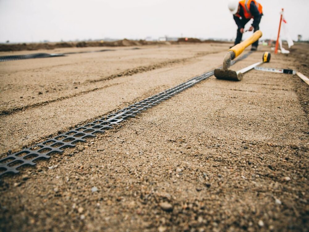 prace geotechniczne na placu budowy